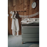 Plaid d’emmaillotage Koeka Teddy Faro café - 100x100 cm
