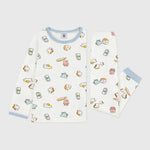 Pyjama pour enfant Petit Bateau en tubique avec imprimé petit-déjeuner