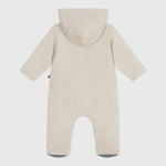 Petit Bateau Grenouillère bébé unie matelassée avec capuche et pieds