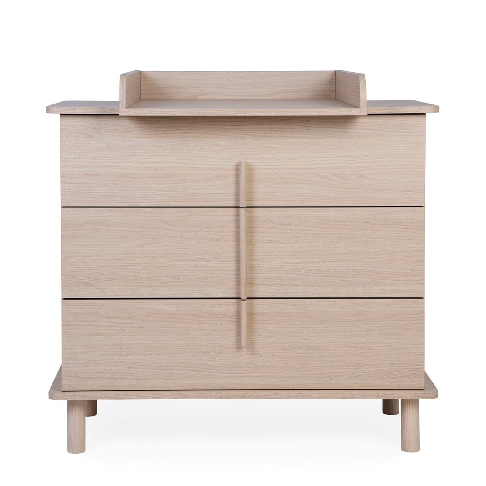 Childhome Commode / table à langer 3 tiroirs - Nordica Naturel