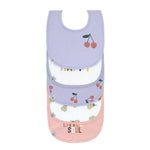 Lot de 5 bavoirs Lässig - Happy Fruits Cherry