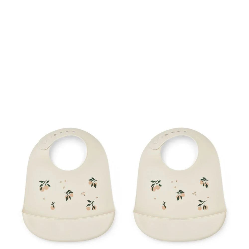 Liewood Bavoir en silicone 2 pièces - Pêche/Coquillage