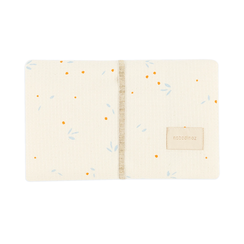 Tapis à langer imperméable Nobodinoz - Orange Cherrie