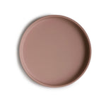 Assiette en silicone avec ventouse Mushie - Cloudy Mauve