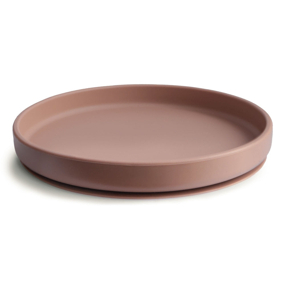 assiette en silicone avec ventouse - Cloudy Mauve