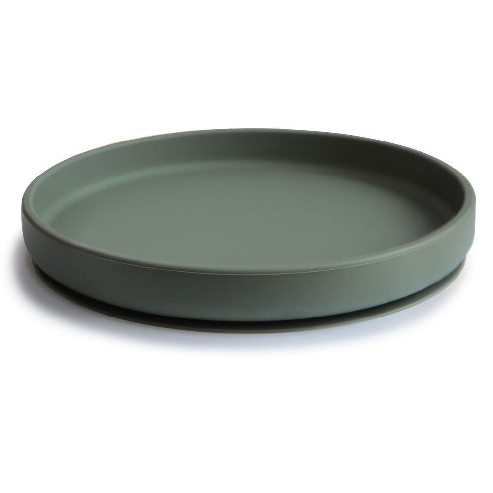 Assiette en silicone Mushie avec ventouse - Dried Thyme