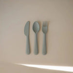 Mushie set de couverts - sauge