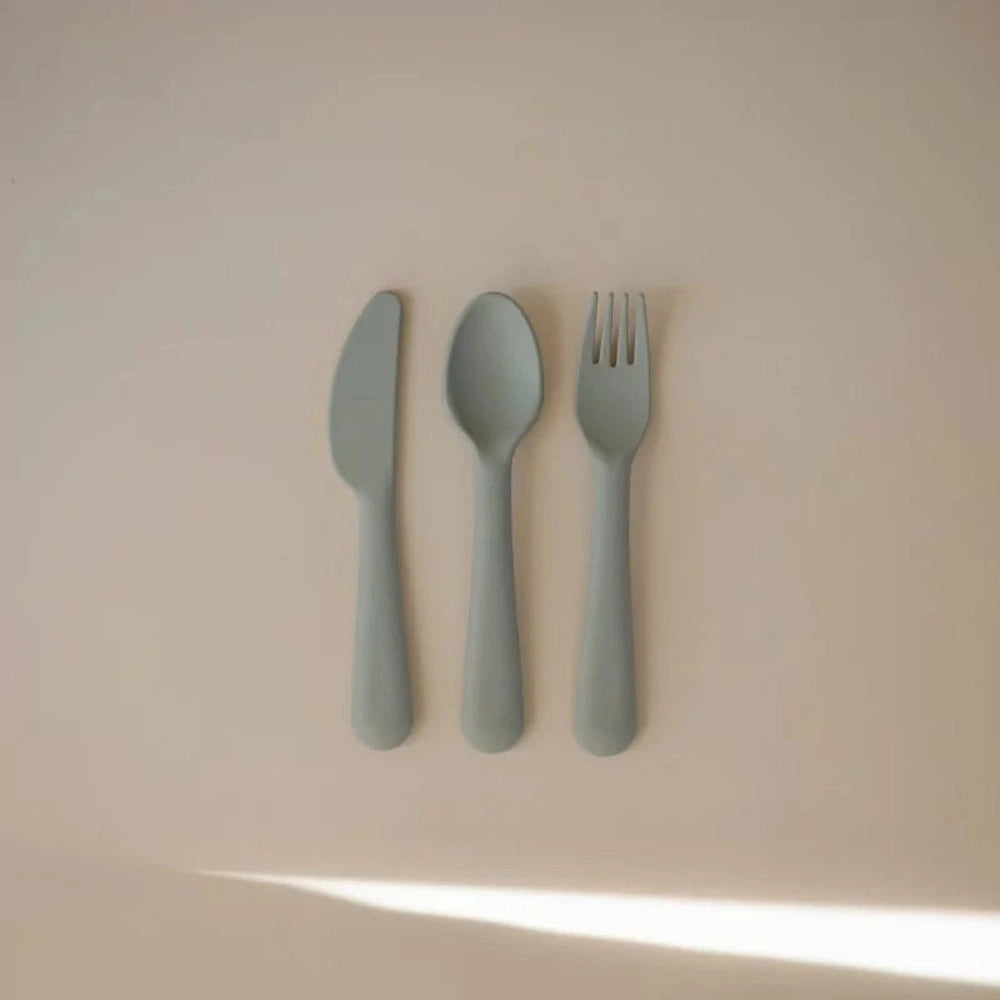 Mushie set de couverts - sauge