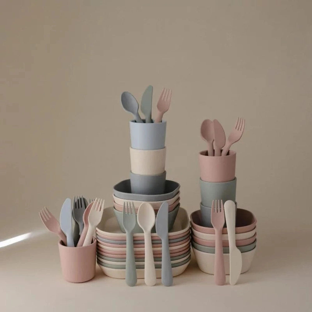 Mushie Set de couverts - Sauge