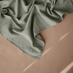 Mushie 3 langes en coton bio 58x59 - Roman Green