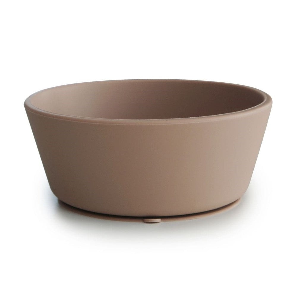 Mushie Bol en silicone avec ventouse - Naturel