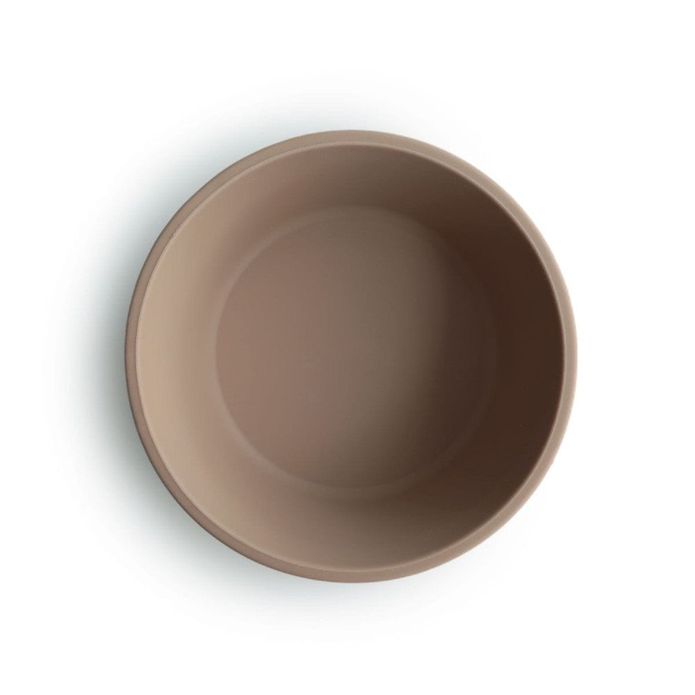 Bol en silicone Mushie avec ventouse - Natural