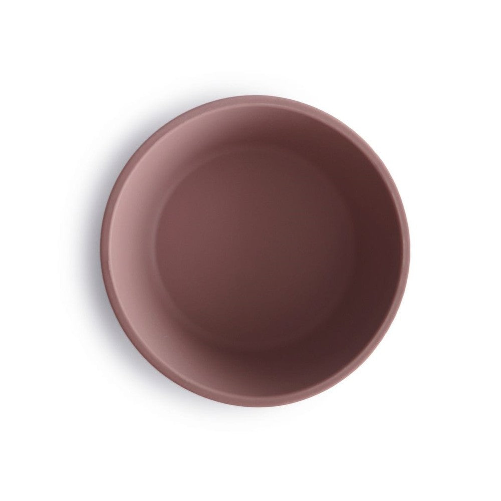 Mushie Bol en silicone avec ventouse - Mauve nuageux