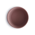 Mushie Bol en silicone avec ventouse - Mauve nuageux