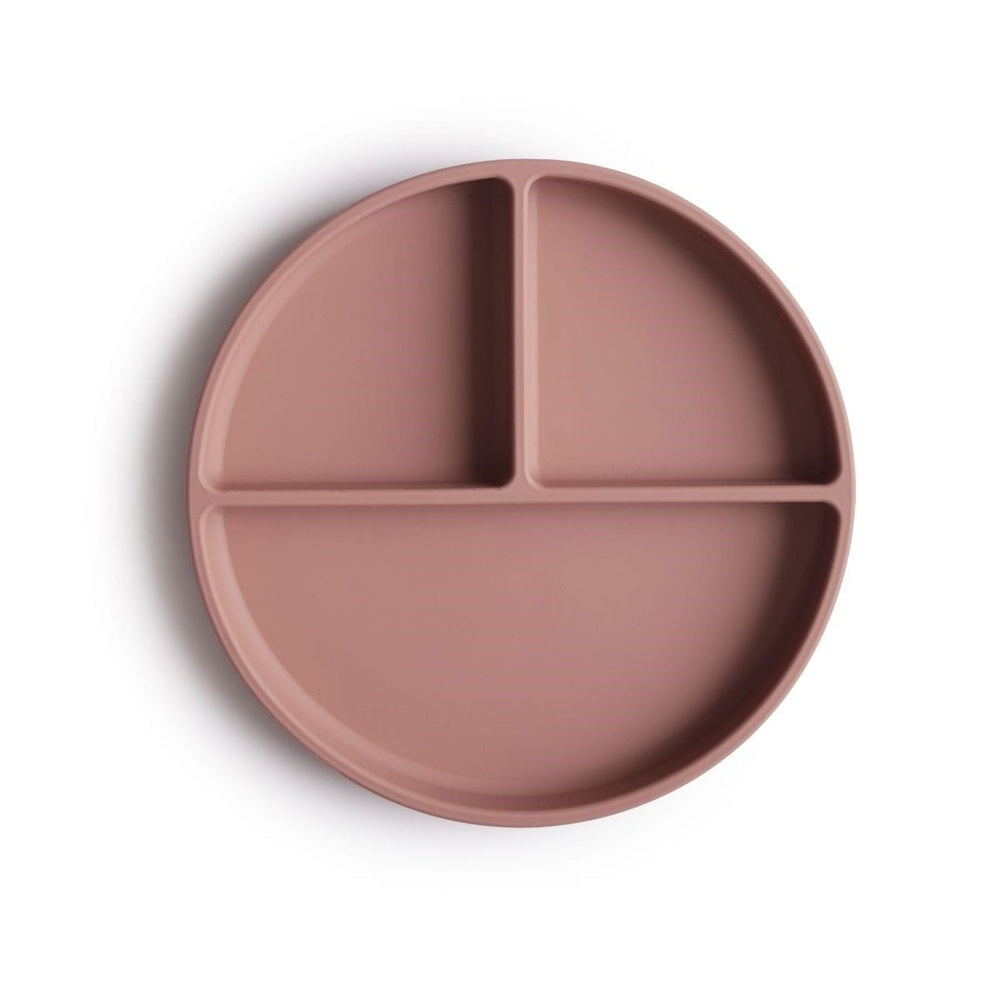 txt
Mushie Assiette en silicone avec compartiments et ventouse - Cloudy Mauve