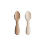 Mushie Cuillère d’apprentissage pour bébé - Natural / Shifting Sand