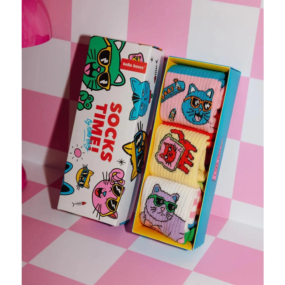 Hello Hossy - Lot de chaussettes - Chats