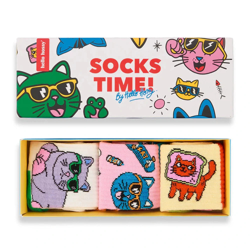 Hello Hossy - Set de chaussettes - Chats