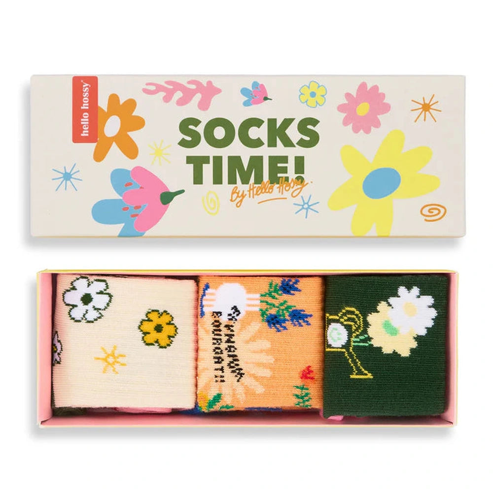 Hello Hossy - Lot de chaussettes - Fleurs sauvages