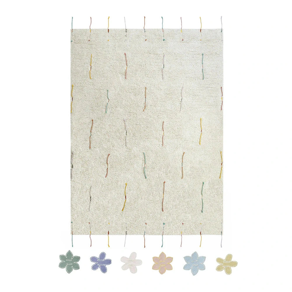 Lorena Canals Tapis lavable Wildflowers 120x160 cm
