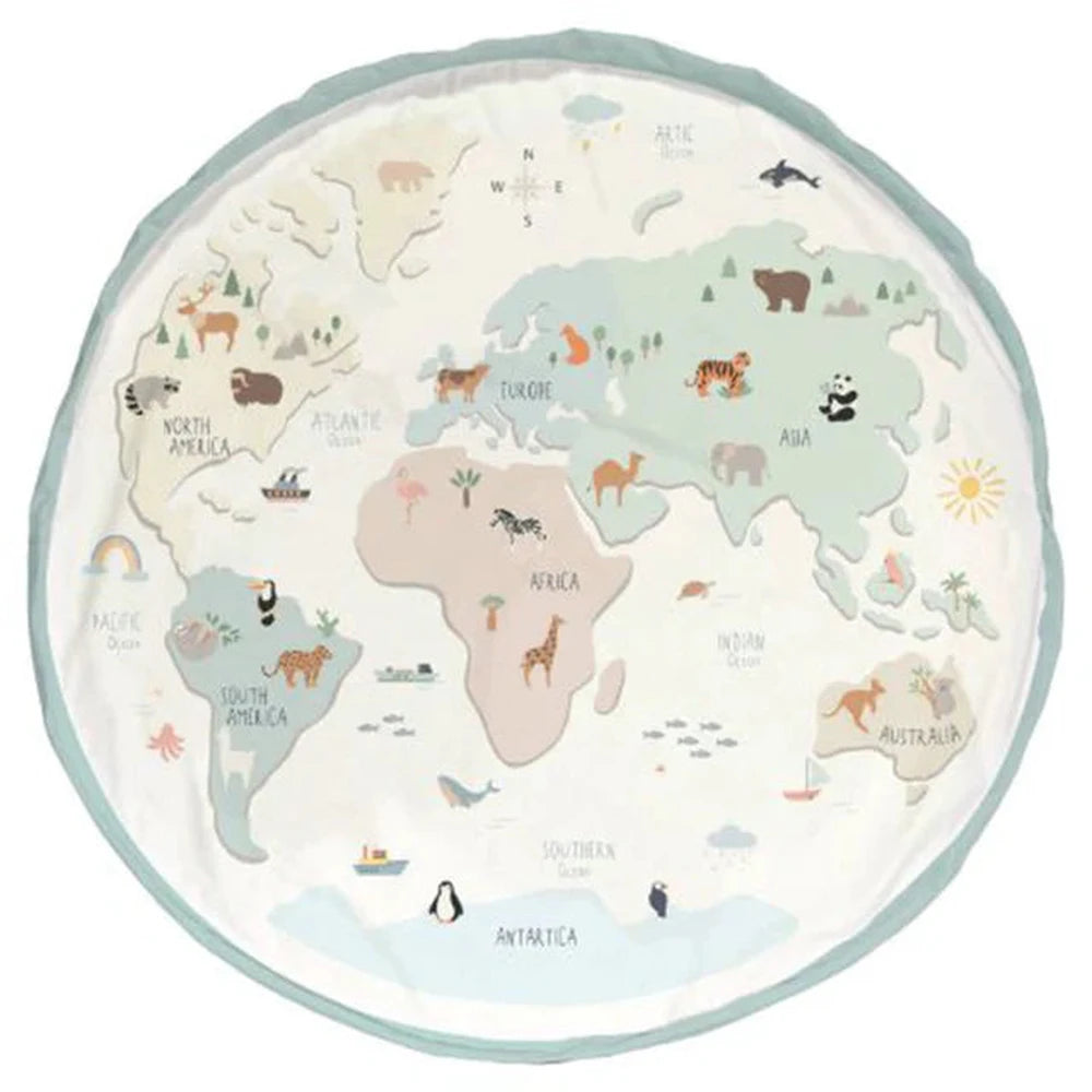 Sac de rangement et tapis de jeu Play & Go Worldmap Colour