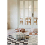 Lorenal Canals pouf Vichy bleu sauge