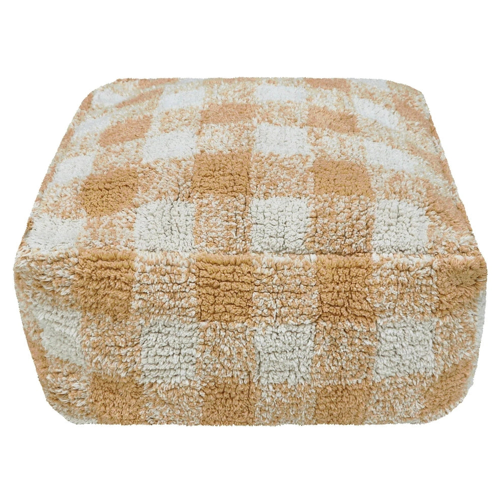 Pouf Lorenal Canals vichy miel