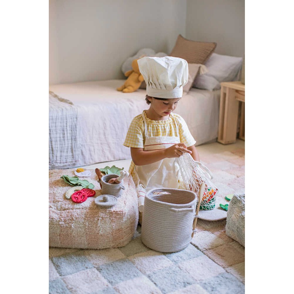 Lorenal Canals Pouf Vichy rose