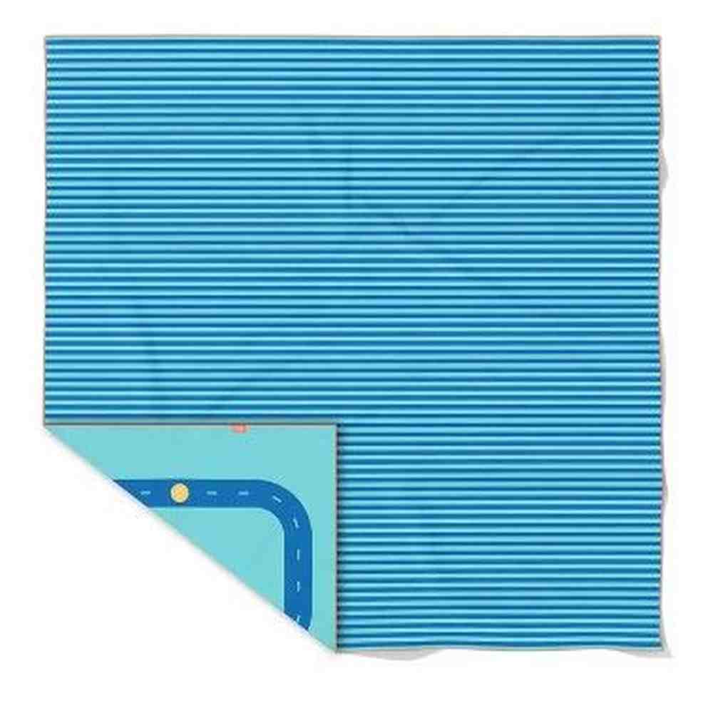 Quut - Serviette de jeu XL - 180x180 cm - On The Road Blue