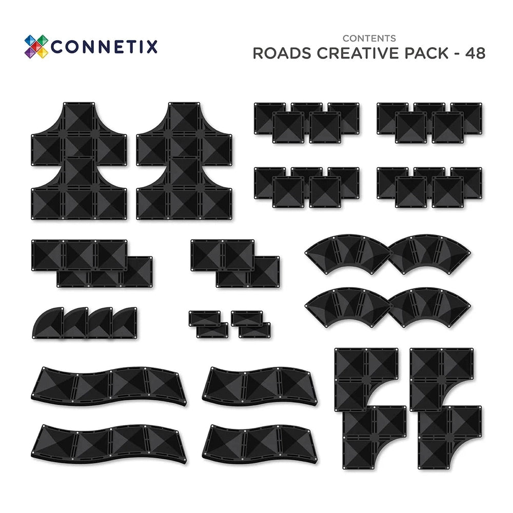 Connetix Creative Roads Pack | 48 pièces