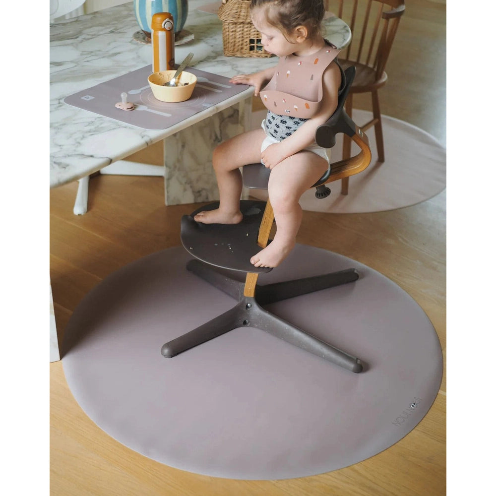 Noui Noui Tapis anti-déversement multifonction rond - Cacao