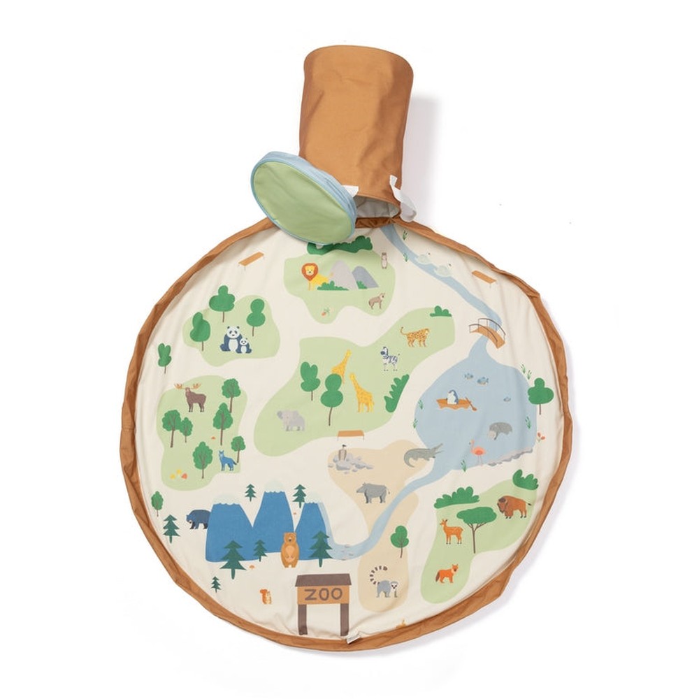 Play&Go Soo tapis de jeu et panier de rangement - Zoo