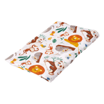 Happy Bear Lange en tissu hydrophile/Tétradoek/Swaddle/Lange d'emmaillotage en coton 120x120 - Animaux sauvages