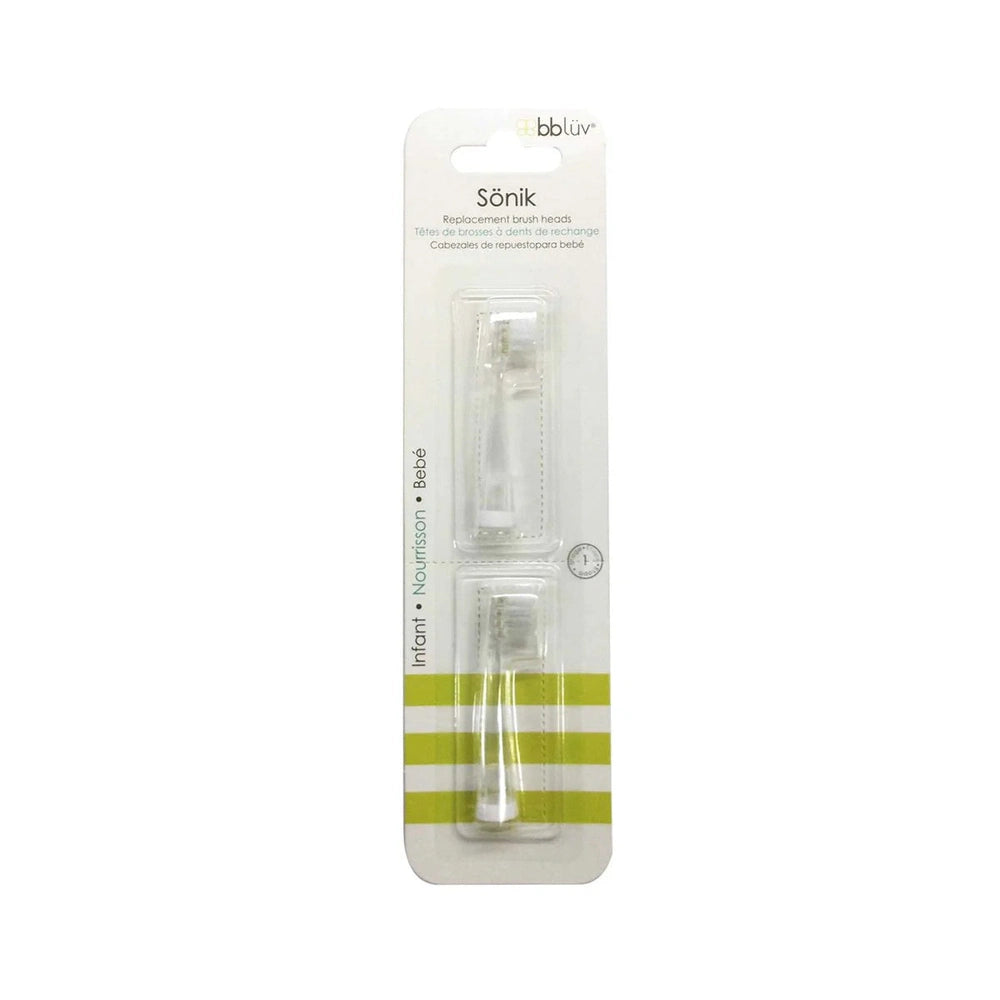 2 brossettes de rechange pour brosses à dents électriques Sönik 0-18 mois