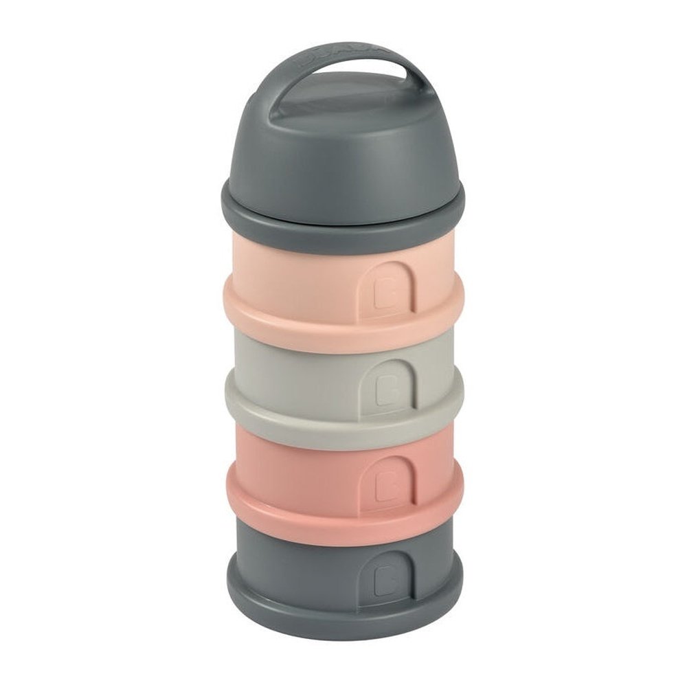 BOÎTE DOSEUSE POUR LAIT EN POUDRE GRIS/ROSE