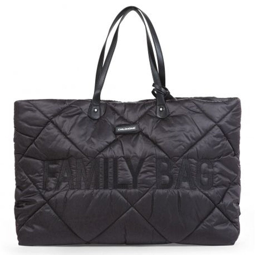 SAC FAMILLE NOIR MATELASSÉ