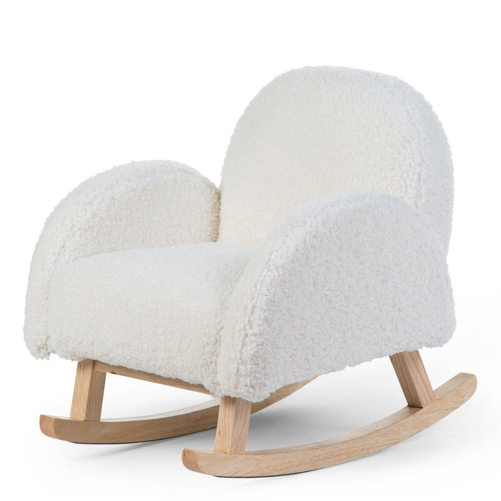 FAUTEUIL À BASCULE POUR ENFANT TEDDY CRÈME