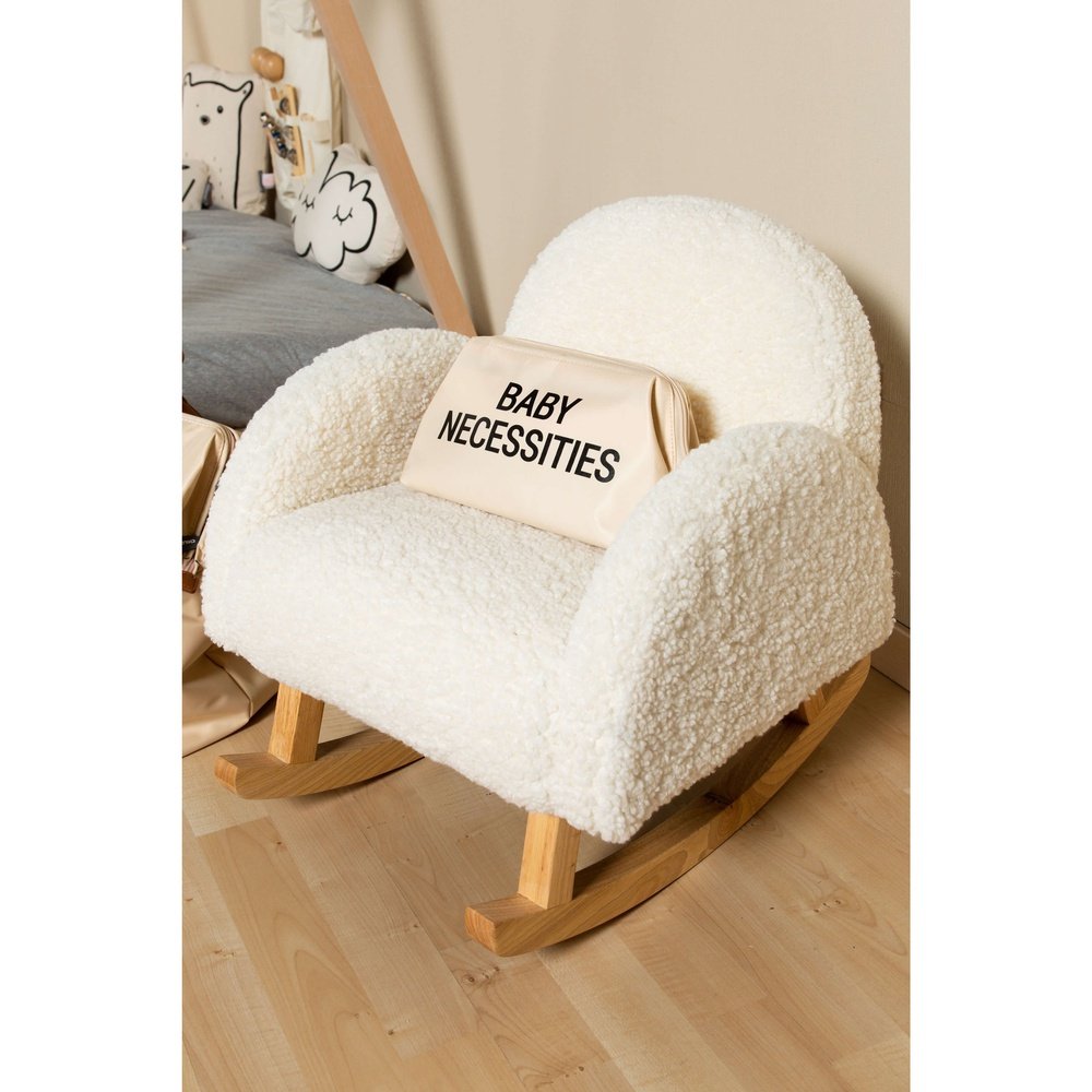 FAUTEUIL À BASCULE ENFANT TEDDY CRÈME