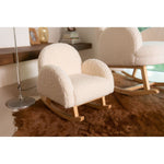 FAUTEUIL À BASCULE POUR ENFANT TEDDY CRÈME