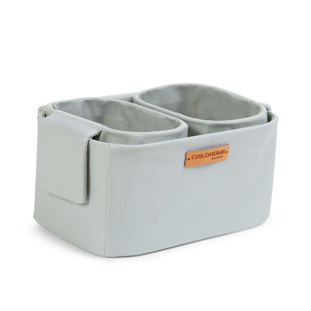 LOT DE 3 PANIERS SUSPENDUS - 21x14x10 cm + 14x10x10 cm - Gris clair