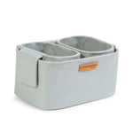 LOT DE 3 PANIERS SUSPENDUS - 21x14x10 cm + 14x10x10 cm - Gris clair