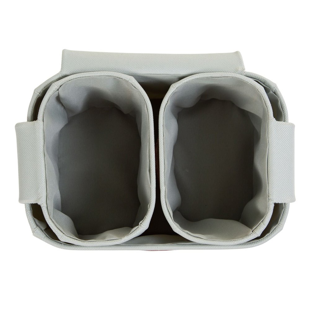 Lot de 3 paniers suspendus - 21x14x10 cm + 14x10x10 cm - gris clair