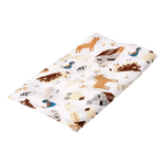 LANGE EN GAZE DE COTON x 120CM - ANIMAUX DE LA FERME