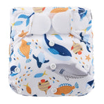 COUCHE DE BAIN AVEC VELCRO - ANIMAUX MARINS