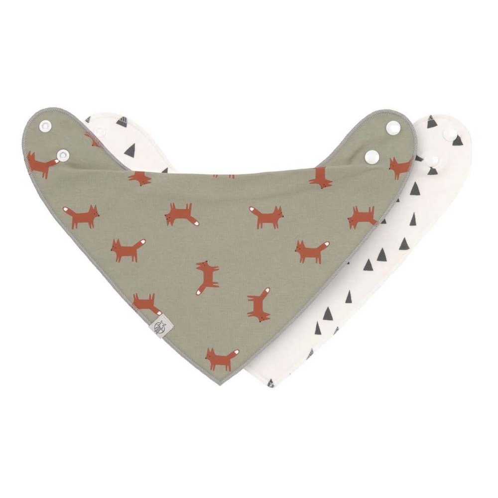 Bandana triangle bébé St. Little Forest renard Lässig