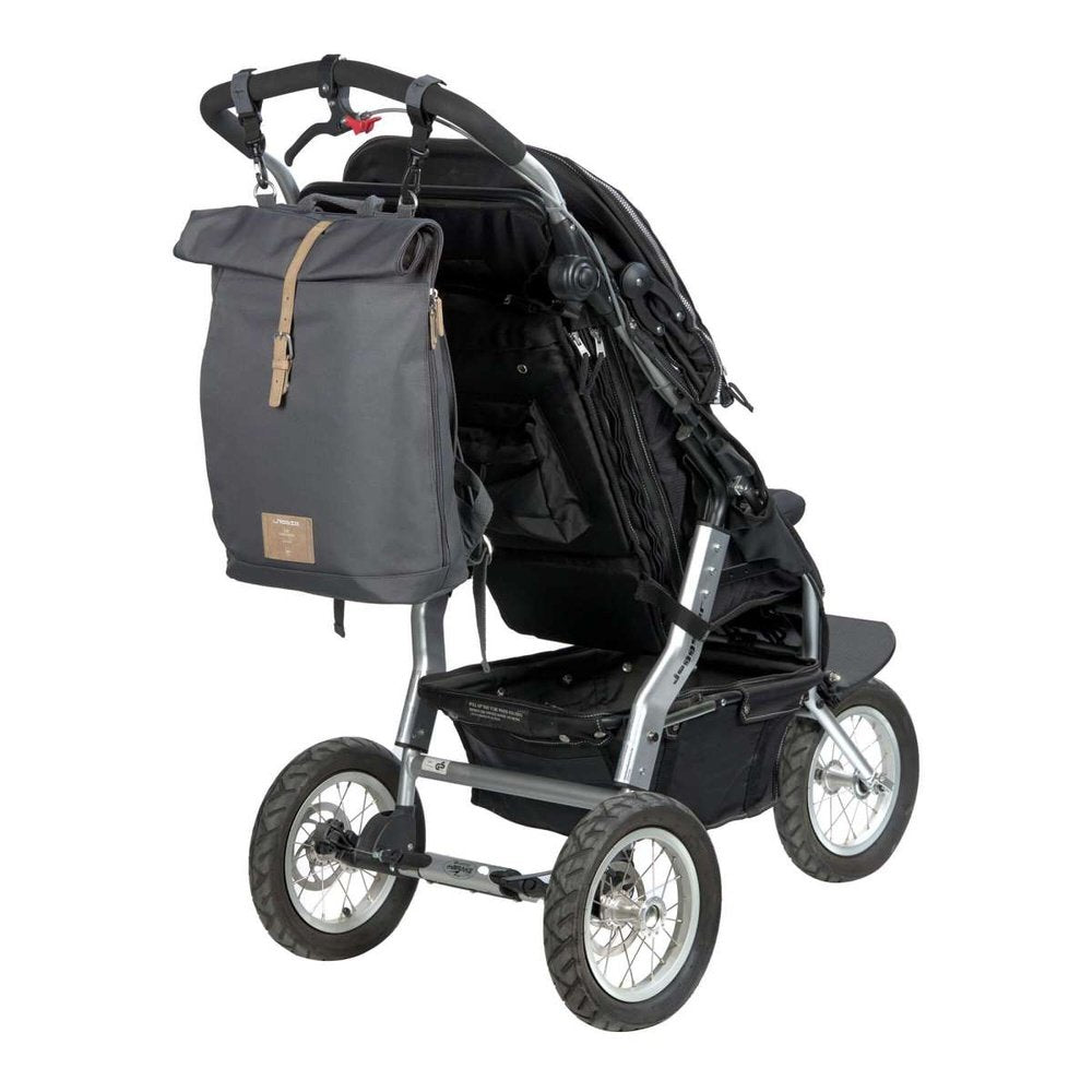 Sac à dos à enrouler pour langer anthracite Lässig