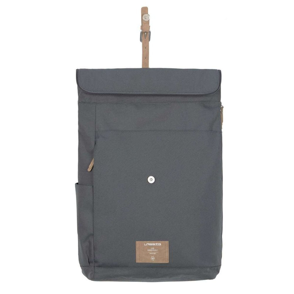 Sac à dos à langer roll-top anthracite Lässig