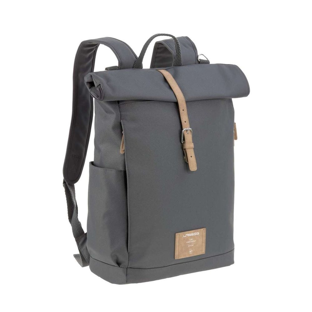 Sac à dos roll-top sac à langer anthracite Lässig