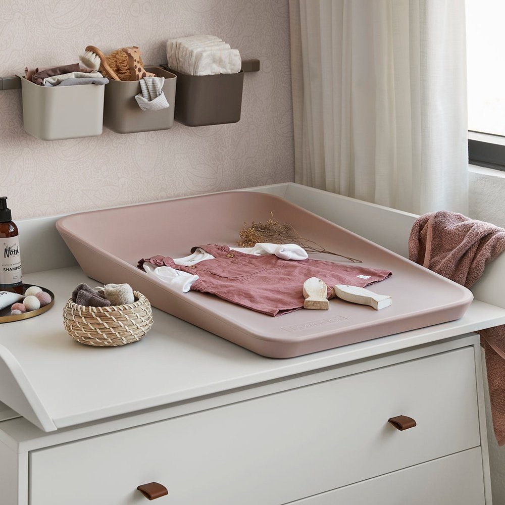 LEANDER MATTY matelas à langer WOOD ROSE