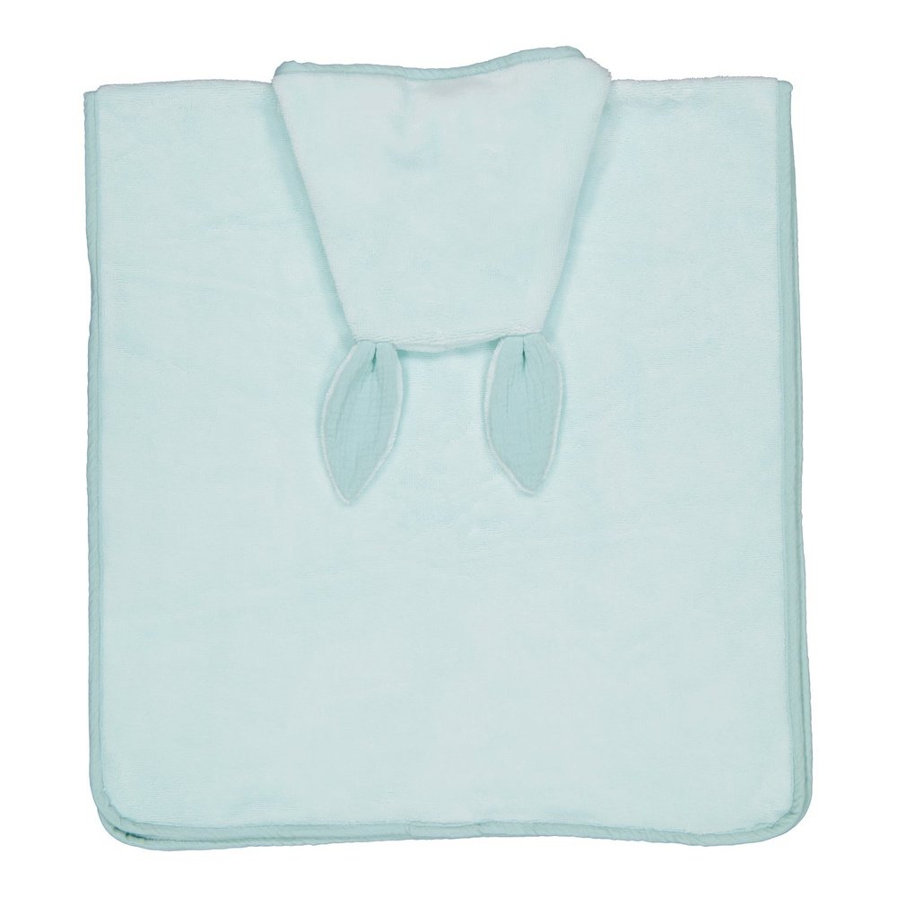 Poncho de bain en bambou menthe Les Juliettes
